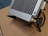 Oil cooler heat exchanger oil/air with fan, thermostat and switch 12V/24V