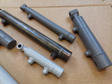 Hydraulic cylinders with cross bores of various sizes